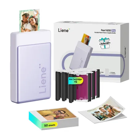 LIENE Pearl N200 Pro 2x3" Portable Photo Printer (Purple)